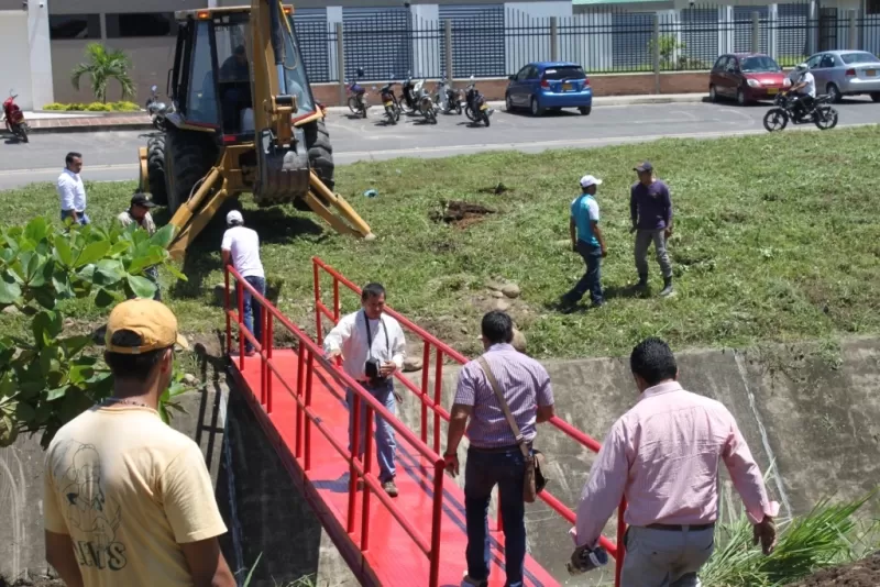 En este punto de Yopal fue instalado el puente que era requerido por la comunidad.